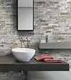 DUMAPAN - Lambris Valladolid - PVC - Gris clair - 37,5x260cm - vignette
