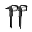 LUMI JARDIN - 2 Spots solaires projecteurs CURTIS 200LM - vignette