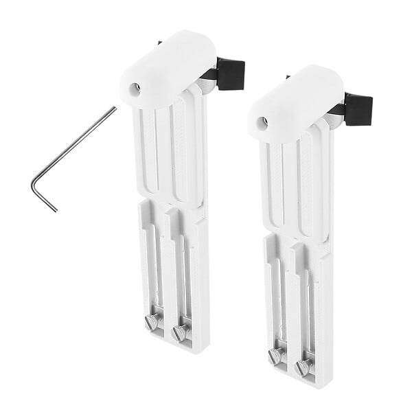MADECO - 2 supports U17 métal renforcé blanc avec joint+extension - large