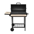 RED DECO - Barbecue fumoir au charbon de bois KENTUCKY Noir Acier inoxydable - vignette