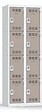 P.HENRY - Vestiaire 2 colonnes de 4 cases gris perle - taupe - vignette