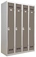P.HENRY - Vestiaire industrie propre 4 cases gris perle-taupe - vignette