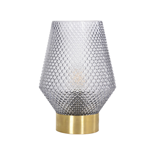 COREP - Lampe à poser en verre acerola fume - large