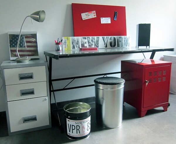 P.HENRY - Pierre henry - coffre pouf 33 litres en metal alu - large