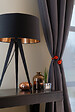 VCREATIONS - Embrasse à rideaux nouage Van Lathem 2 billes carmin - vignette