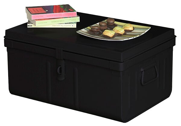 P.HENRY - Coffre en aluminium  - Noir - 60L - 42x57x29cm - large