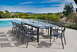 JARDILINE - Table de jardin Milos - Aluminium - Gris - 12 personnes - vignette