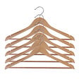 BOX & BEYOND - Lot de 5 cintres bois naturel - vignette