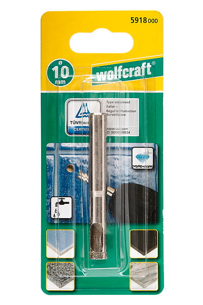 WOLFCRAFT - 1 Foret diamant carrelage P35 D 10 - large