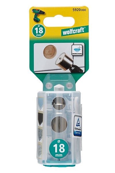 WOLFCRAFT - 1 Trépan P&P diamant carrelage D 18 - large