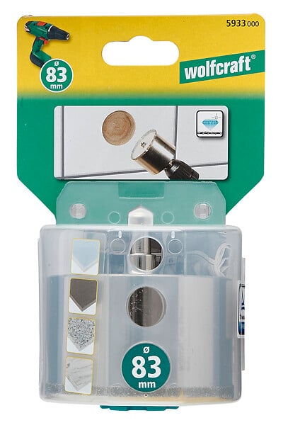 WOLFCRAFT - 1 Trépan P&P diamant carrelage D 83 - large