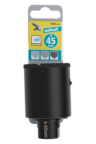 WOLFCRAFT - Trépan diamant Ceramic pour meuleuse d'angle D45 - large