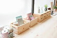 ASTIGARRAGA KIT LINE - Boîte de rangement en pin massif sans couvercle 23x60x40cm - vignette