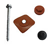 SEDPA - 50 fixations coloris paca antique pour toiture coverite - vignette