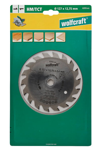 WOLFCRAFT - Lame de scie circulaire D127 - 18 Dents WOLFCRAFT - large