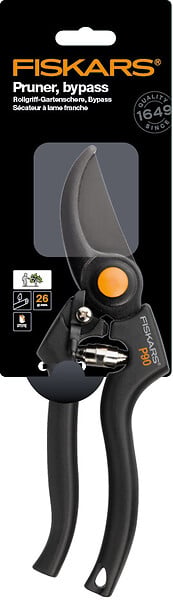 FISKARS - Sécateur Traditionnel P90 26mm diam coupe lame franche - large