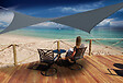 JARDILINE - Voile ombrage Austral - Carré - Ardoise - 5m - vignette