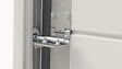 FLEXIDOOR - Porte de garage sectionnelle  Groove - PVC gris ss frises - 240x200cm - vignette