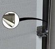 FLEXIDOOR - Porte de garage sectionnelle  Groove - PVC gris ss frises - 240x200cm - vignette
