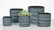 SCHEURICH - Cache-pot Alma 12 cm bleu - vignette