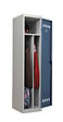 P.HENRY - Vestiaire industrie salissante 1 case - Gris perle et bleu - vignette