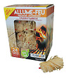 FLAM'UP - Allume-feu - Naturel laine de bois - Allumettes - Boite de 24 - vignette