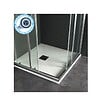 PLANETE BAIN - Receveur de douche extra plat à poser 90x90 Design reflet ardoisé Blanc - vignette