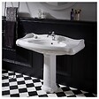 PLANETE BAIN - Lavabo colonne rétro 100 cm en céramique blanc - vignette
