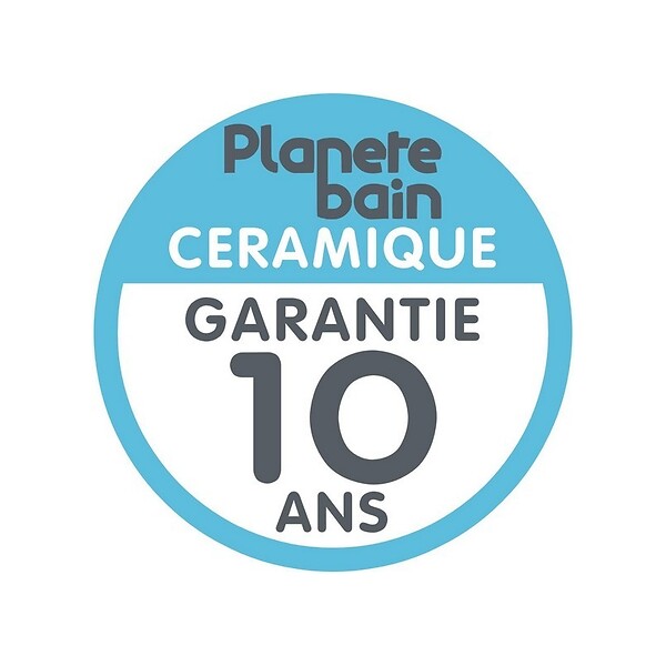 PLANETE BAIN - Lavabo colonne rétro 100 cm en céramique blanc - large