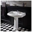 PLANETE BAIN - Lavabo colonne rétro 80 cm en céramique blanc - vignette