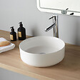 PLANETE BAIN - Vasque à poser ø37cm - Blanc brillante -Rebords fins - Andria - vignette