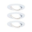 PAULMANN - Jeu de 3 spots encastrables à LED Base - Blanc - vignette
