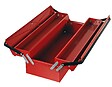 P.HENRY - Boite à outils dépliante 3 compartiments - Acier rouge - vignette