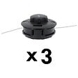 GT GARDEN - Lot de 3 têtes fil professionnelles pour débroussailleuse et multifonction 4 en 1 - vignette