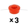 GT GARDEN - Lot de 3 têtes fil pour débroussailleuse et multifonction 4 en 1 - vignette