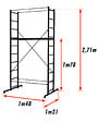 CENTAURE - Echafaudage roulant B4 Centaure - 4m - vignette