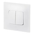 LEGRAND - Double poussoir Neptune 6A - blanc - vignette