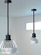 TIBELEC - Monture metal blanc e27 60w max & fil tissu blanc - vignette