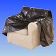 MOTTEZ - Housse de fauteuil et chaise 1.10x1.10x1.10m - vignette
