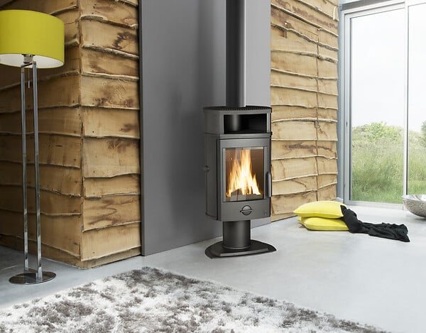 INVICTA - Poêle à bois Melville - Fonte - 8kW - large