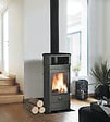 INVICTA - Poêle à bois Treville - Fonte - Anthracite - 8kW - vignette
