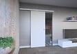 TECNOPROFILS - Kit porte coulissante en applique prépeinte 204x83cm - vignette