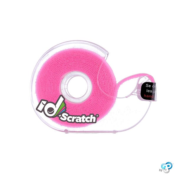 ID-SCRATCH - Bande scratch auto-agrippante ID-SCRATCH rose fluo 2 cm x 2 m - large