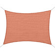 HOMCOM - Voile d'ombrage rectangulaire 4 x 6 m toile solaire taud de soleil brique terracotta - vignette