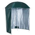 OUTSUNNY - Parasol de plage Ø 2,2 x 2,2H cm protection UPF 50 + sac transport, sardines et lestage intégrés vert foncé - vignette