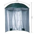OUTSUNNY - Parasol de plage Ø 2,2 x 2,2H cm protection UPF 50 + sac transport, sardines et lestage intégrés vert foncé - vignette