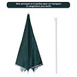 OUTSUNNY - Parasol de plage Ø 2,2 x 2,2H cm protection UPF 50 + sac transport, sardines et lestage intégrés vert foncé - vignette