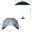 OUTSUNNY - Parasol abri solaire ?2,1 x 2,22H cm protection UPF 50 +  sac transport fourni vert foncé - vignette