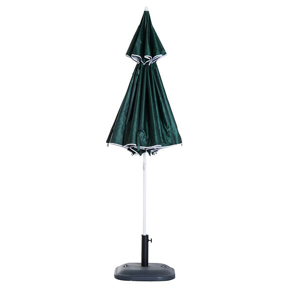 OUTSUNNY - Parasol abri solaire ?2,1 x 2,22H cm protection UPF 50 +  sac transport fourni vert foncé - large
