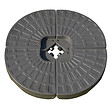 OUTSUNNY - Lot de 4 poids de lestage pour parasols déportés dim. totales 100L x 100l x 10H cm HDPE café - vignette